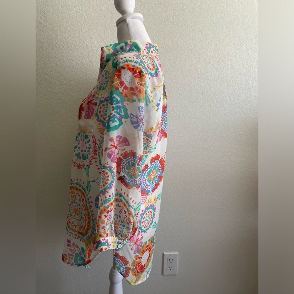 Multi Color Lightweight Blouse - Picture 7 of 10